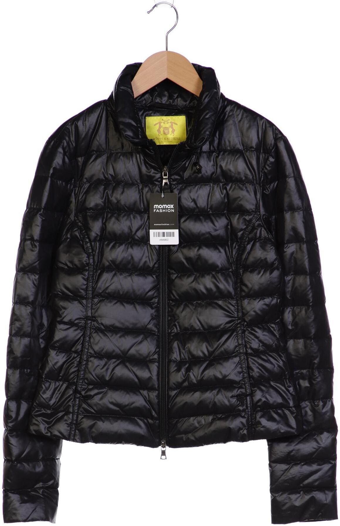 Witty Knitters Damen Jacke, Schwarz, Gr. XS, Synthetik - Second Hand