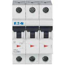 Eaton 278900 Leitungsschutzschalter, 40 A, 3p, Charakteristik: D FAZ-D40/3