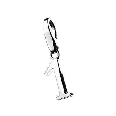 Charm-Einhänger "Zahl 1, Silber 925", silber, GIORGIO MARTELLO MILANO, Charms, Damen, Silber 925 (Sterlingsilber)