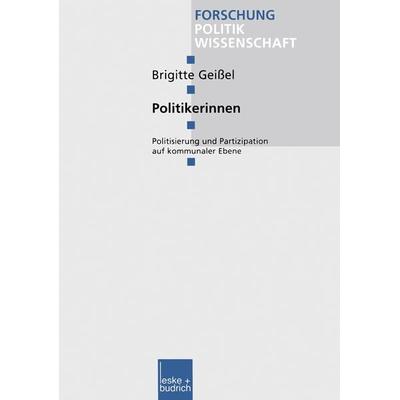 Politikerinnen, Taschenbuch von Brigitte Geissel, VS Verlag für Sozialwissenschaften, 978-3-8100-2538-8