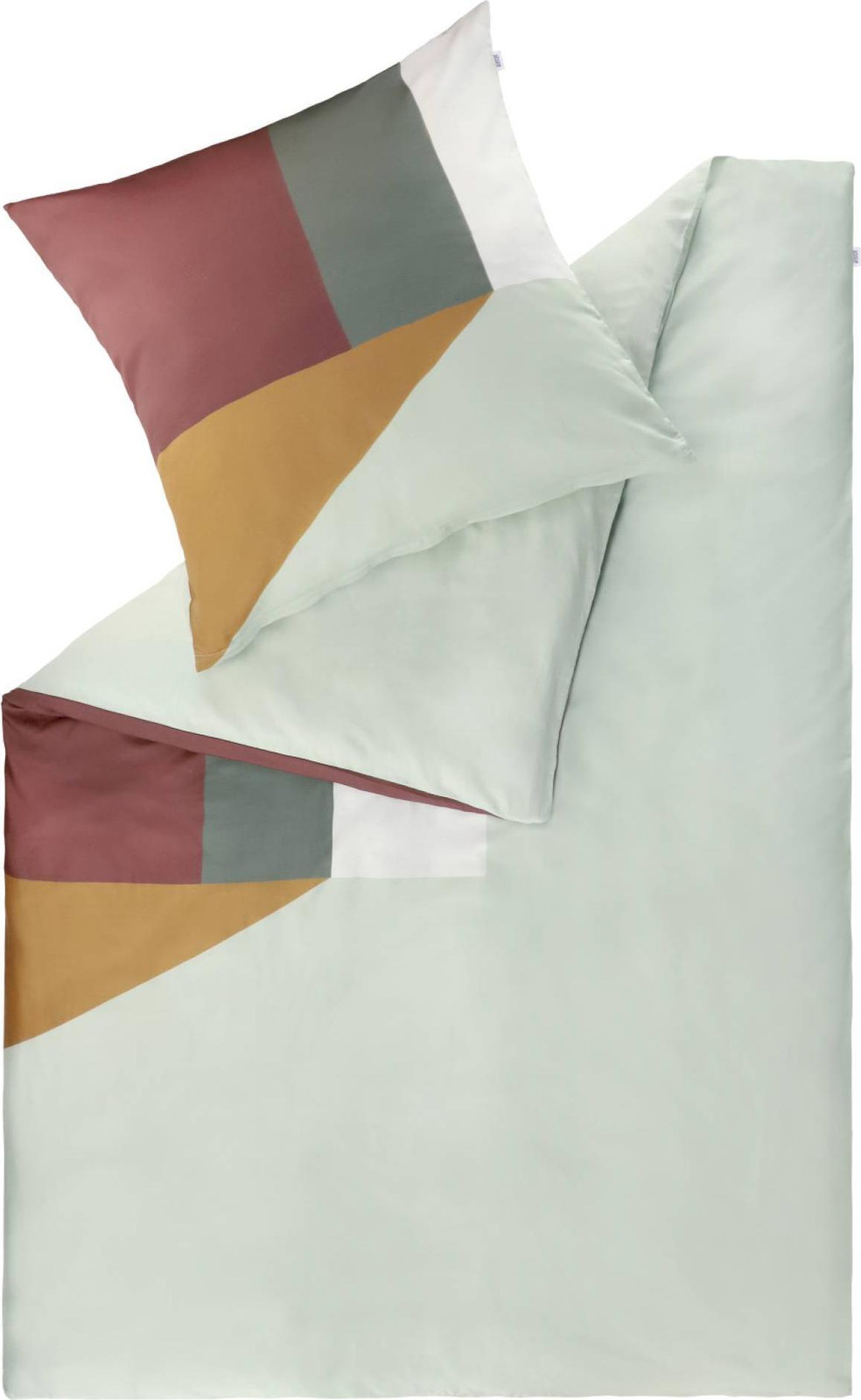 Schöner Wohnen beddengoed Julien, mintgroen, 135 x 200 cm