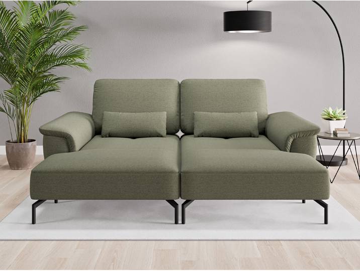 Loveseat Tokio - Grün (Farngrün) - Feiner Strukturstoff