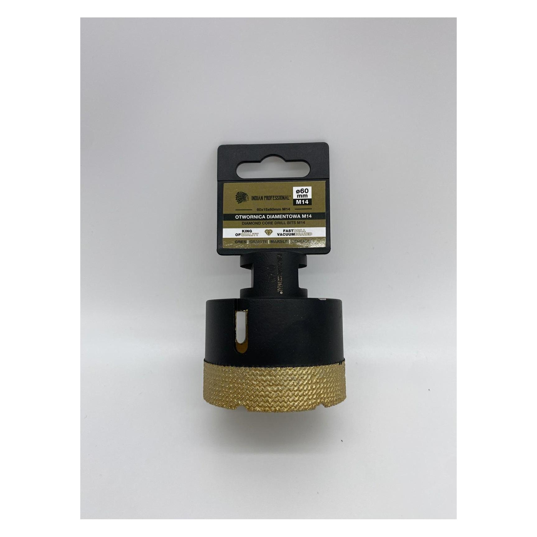 Indian Professional Korona Diamentowa M14 60mm Wiercenie Na Sucho / (IP7714)