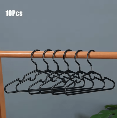 Inspire Curations Non Slip Space Saving Heavy Duty Clothes Hangers 10pcs Black
