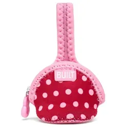 BUILT Paci Finder Single Pacifier Holder (Baby Pink Mini Dots)