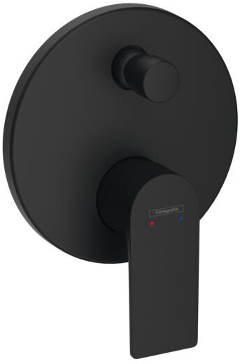 Hansgrohe Rebris E Fertigmontageset 72469670 Unterputz Wannenarmatur, 2 Verbraucher, mit integrierter Sicherungskombination, mattschwarz