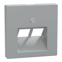 Zentralplatte Aluminium für Universal-Anschluss-Einsätze Typ 298060, Unterputzmontage aluminium, Retail