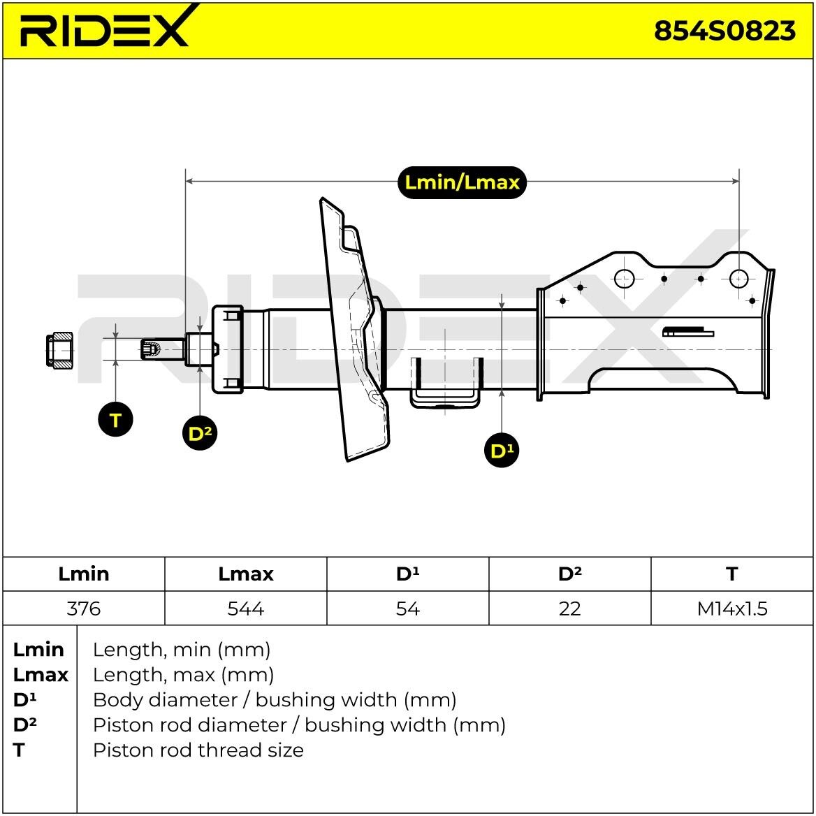 RIDEX 854S0823 Shock absorber