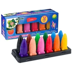 JOLLY Wachsmalstifte »Rocket« 12 verschiedene Farben