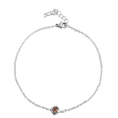 Fußkette ADELIA´S "Fußkettchen – aus Edelstahl", silber, Fußketten, Damen, Edelstahl, Ideal als Geschenk für besondere Anlässe