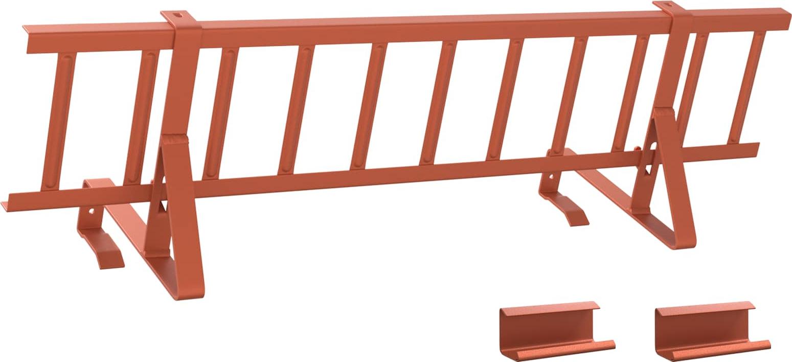 Schneefanggitter Rot 800 x 29,5 x 34,5 cm Stahl
