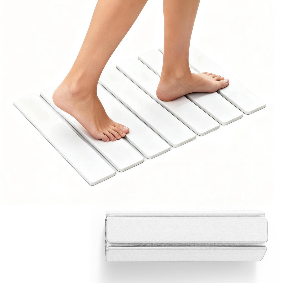 Omgoods Opvouwbare Diatomiet Badmat met Anti-slip Functie