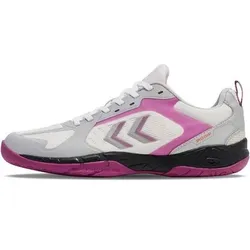 HUMMEL Herren Handballschuhe SPEED COURT, Größe 39 1⁄2 in Silber Silber