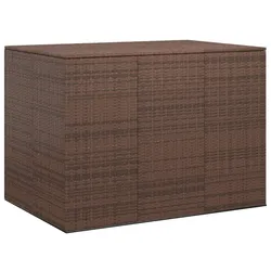 vidaXL Garten-Kissenbox PE Rattan 145x100x103 cm Braun