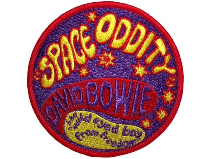 David Bowie Space Oddity Woven Patch One Size
