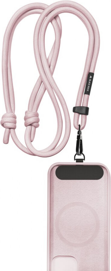 Hama 221559 Black Rock Smartphone Lanyard Hellrosa