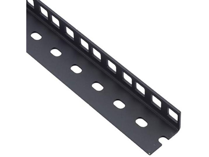 Adam Hall 61535B5 Rackrail, zwart geperforeerde gaten, 5 HE - Profiel