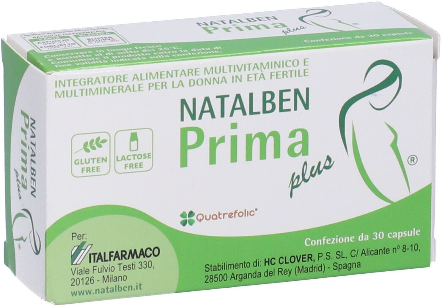 ITALFARMACO SpA Natalben Prima Plus, 30 Capsule