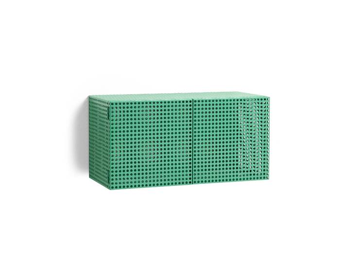 HAY Perforated Cabinet Wandschrank small Soft jade