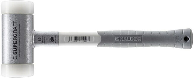 HALDER NORM+TECHNIK Maillet anti-rebond avec manche trimatière,⌀ tête du maillet: 60mm (3399.060)