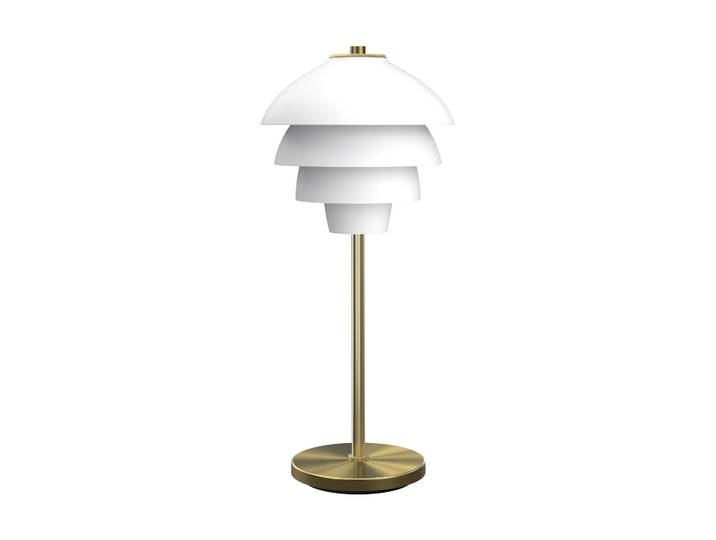 Belid Valencia Tischleuchte 41 cm Mattweiß-messing