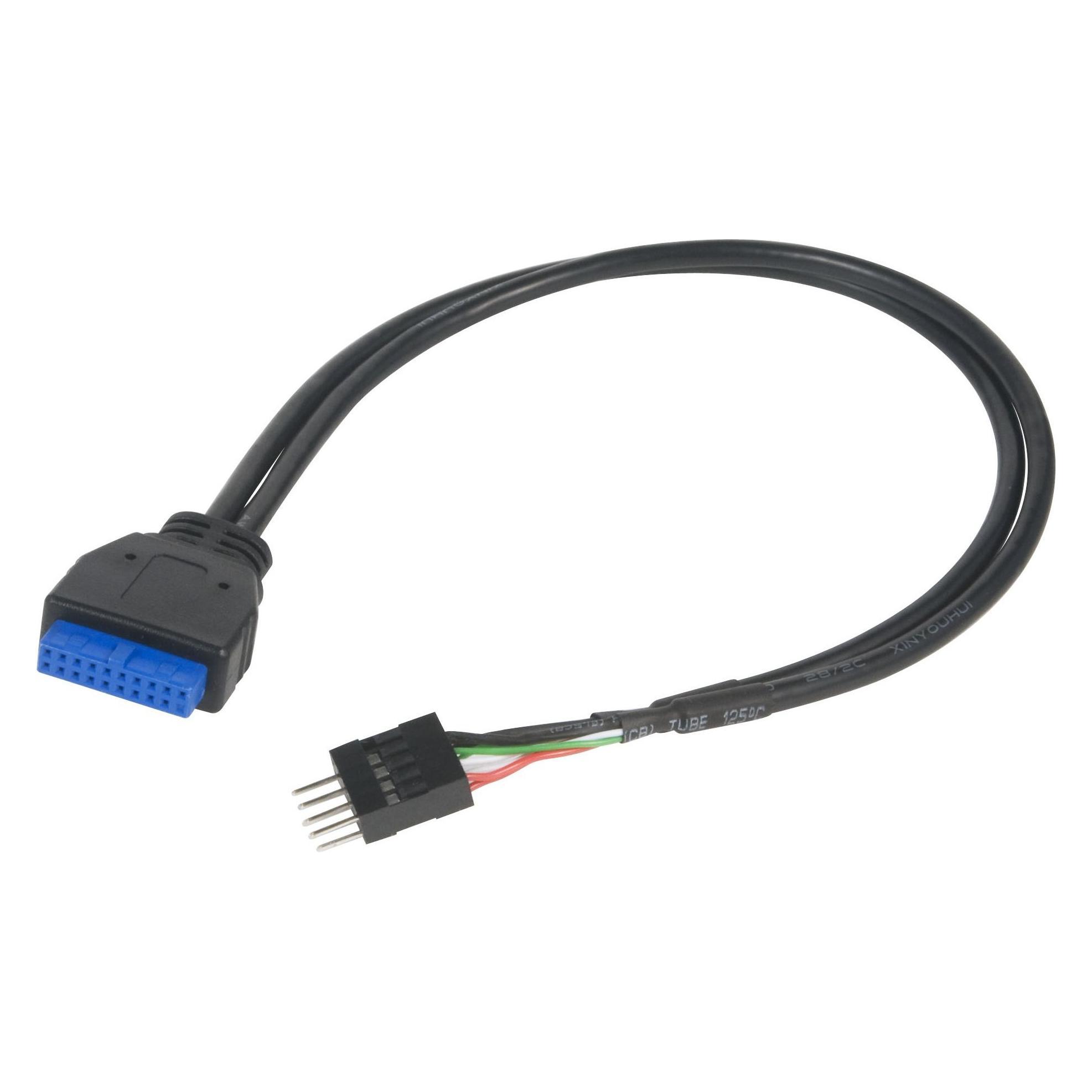 Akasa USB 3.0 na USB 2.0 adaptér - (0.30 m, USB 2.0, USB 3.2 Gen 1) (AK-CBUB36-30BK)