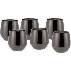 Echtwerk Wein-/Wasserkelch Set 6tlg - schwarz