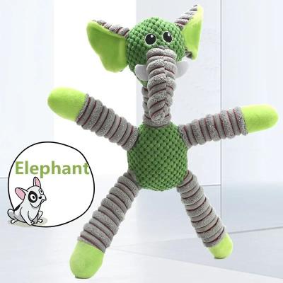 Uplifted Goods Indestructible Plush Dog Chew Toy For Training Comfort And Play green