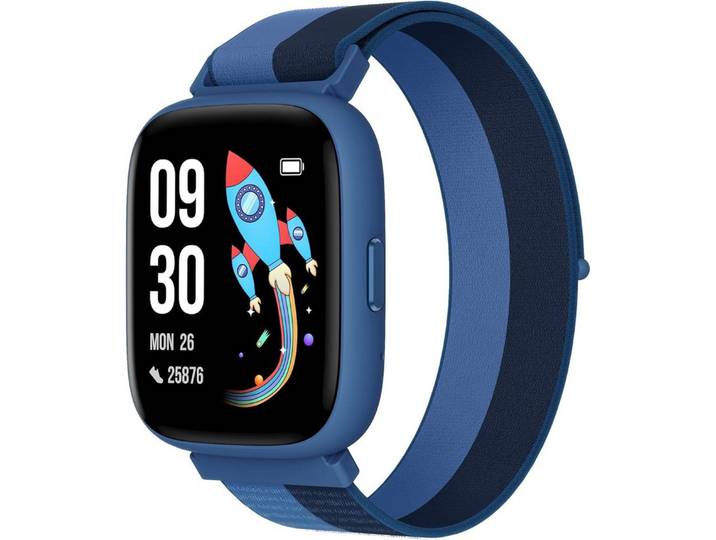 BIGGERFIVE BW02 Smartwatch (4,5 cm, SIM KARTE), Kinder Smartwatch mit Fitnessfunktionen und Spielspaß für den Alltag
