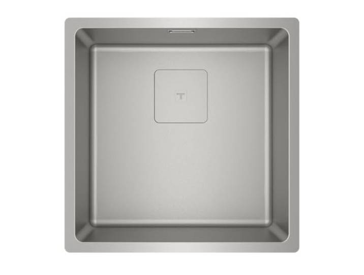 TEKA FlexLinea RS15 RS15 40.40 Küchenspüle, Edelstahl 18/10, dreifache Installation, Tiefe 20 cm, SilentSmart, quadratischer Ablauf mit Korbventil und Siphon,