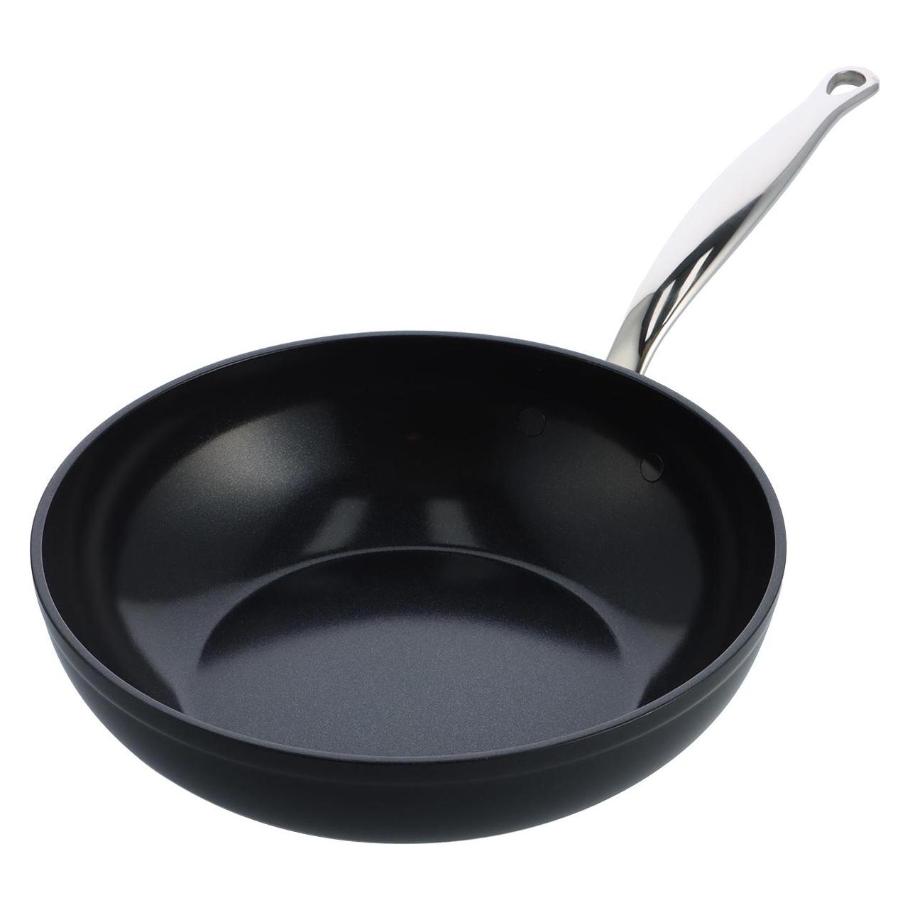 Greenpan Barcelona Pro Wok met keramische antikleeflaag met deksel 28 cm (Aluminium, 28 x 14.30 cm) (4895156693093)