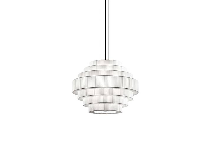 BOVER lampe à suspension MOS 02 (Ruban blanc translucide - Fer, verre)