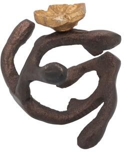 Saro Lifestyle Napkin Rings With Orchid Twigs Design (Set of 4) - Bronze