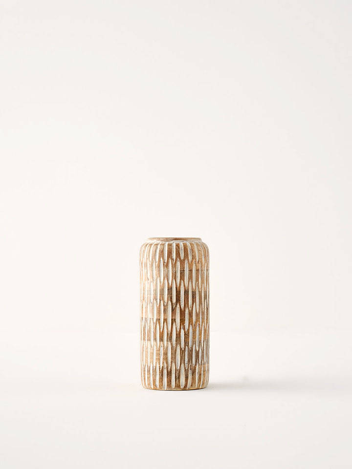 BELLA MAISON Vase ''Hera'' in Hellbraun - (H)19 cm - onesize