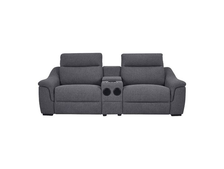 Vente-Unique Relaxsofa - 2 Personen - stoff - grau Vereto, Grau, Kunststoff, 234x96x99 cm, Wohnzimmer, Sofas & Couches, Sofas