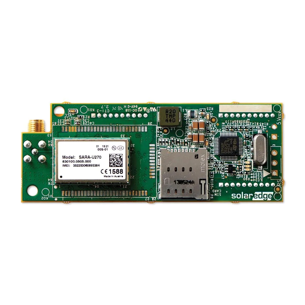 SolarEdge GSM Plug-In für einPH,asige Wechselrichter mit HD-Wave-Technologie und Display