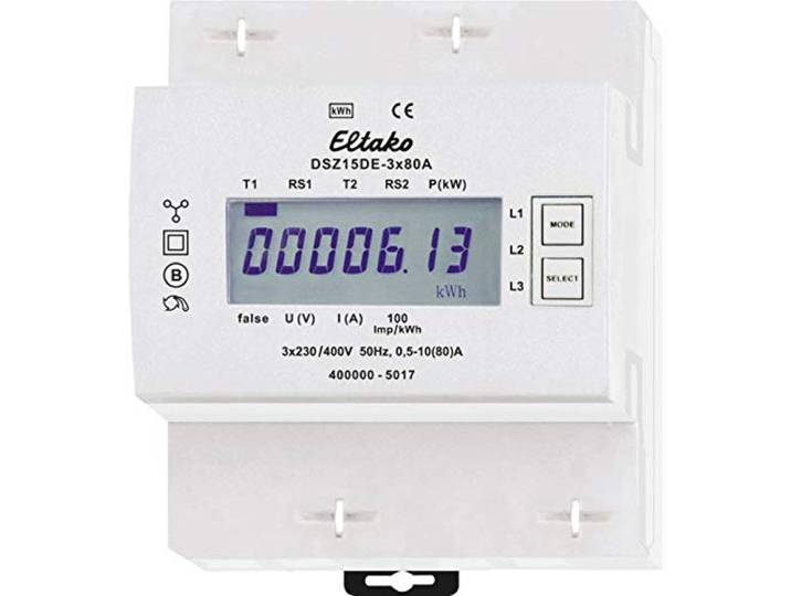 Eltako DSZ15DE-3x80A Compteur de courant non tissé 400 V