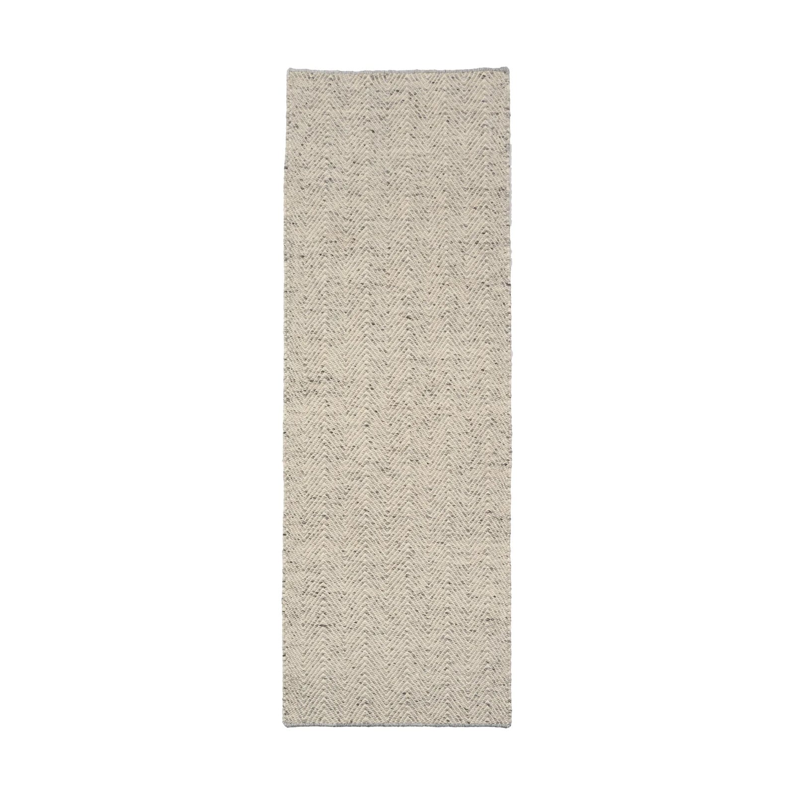 Scandi Living Furrow vloerkleed natuurwit/grijs B: 80 cm, L: 240 cm