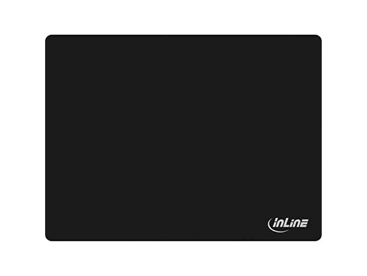 InLine 55474 zachte gaming-muismat (350x260x3 mm) zwart