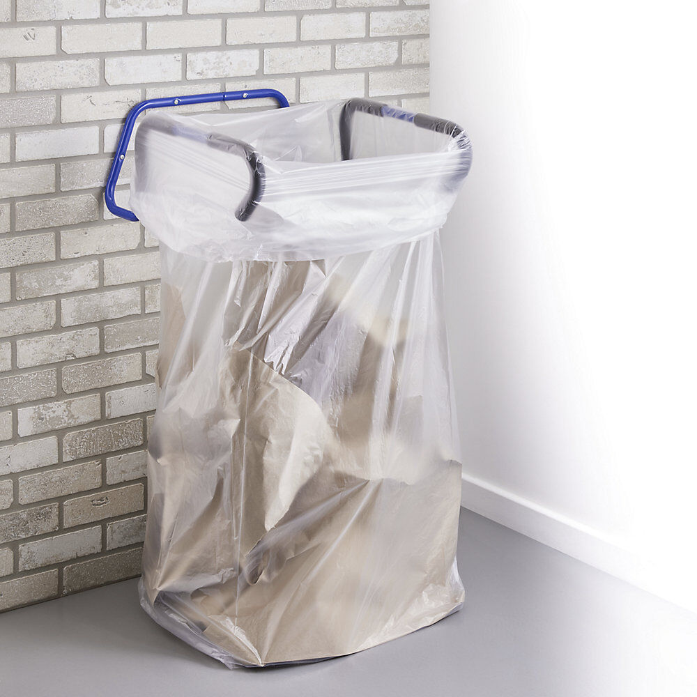 Wand Müllsackhalter, bis 400 l, blau Mottez