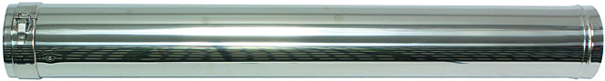Vaillant Verlängerung 0020042754 80/125 mm, 1 m, für Fassadenverlegung, PP/Edelstahl