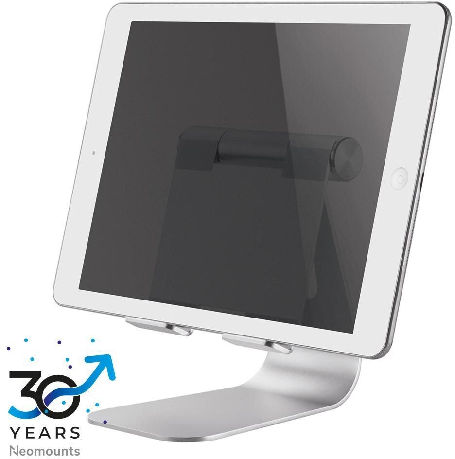 Neomounts DS15-050SL1 Universal Foldable Tablet & Smartphone Stand up to 11", 90° Tilt - Silver
