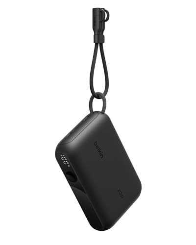 Belkin BoostCharge Powerbank 10.000 mAh met 20 W USB-C snelladen en digitaal display - Zwart