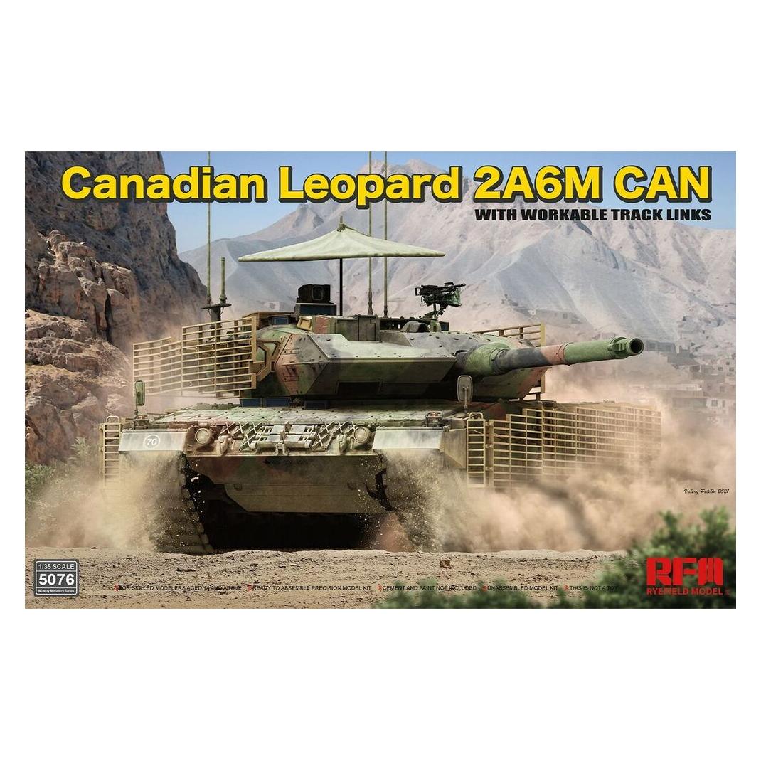 Rye Field Model Canadian LEOPARD 2A6M CAN with workable track links (5076)