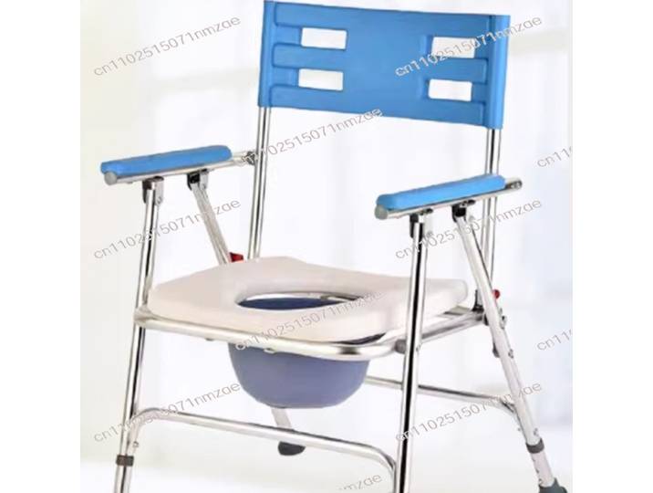 Chaise de toilette pour personnes âgées, toilette portable pour personnes handicapées, chaise de bain pliable portable