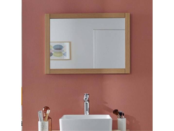 Miroir rectangulaire en chêne réversible 50x70cm