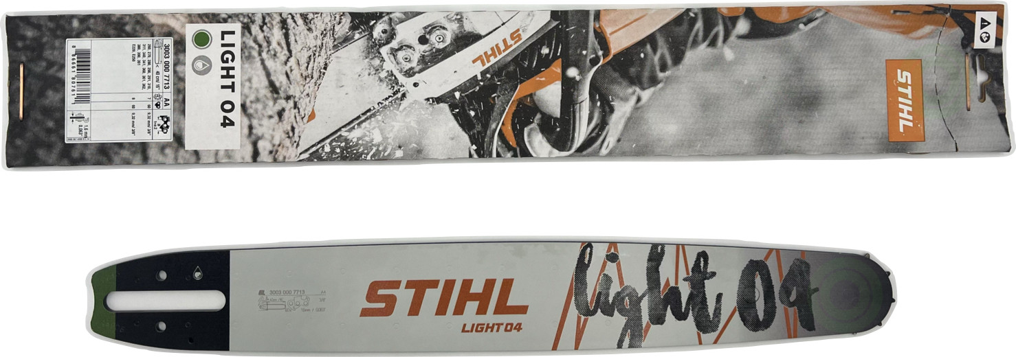 Stihl Light 04 massieve kettingzaaggeleider, 40 cm, 76,2 / 8 mm (3 / 8"), meerkleurig