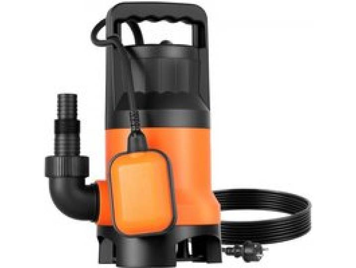 VEVOR 650W Tauchpumpe, 15000L/h, PP-GF20 Schmutzwasserpumpe für Abwasser, Schmutzwasser & sauberes Wasser mit automatischem Schwimmerschalter, 8m Förderhöhe, für Pools Teiche überflutete Bereiche