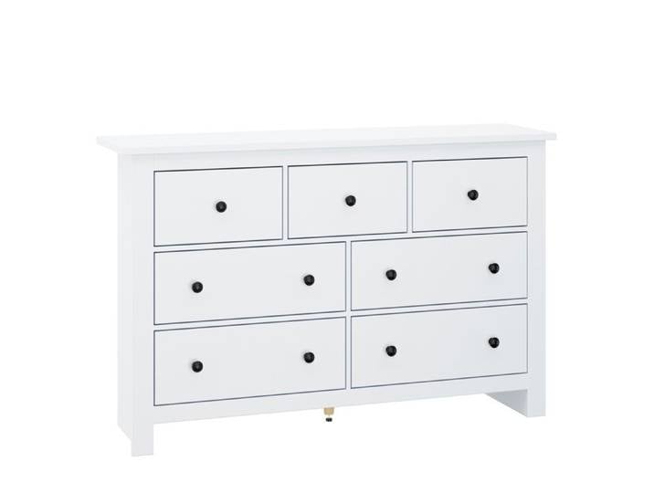 Buffet Moderne Minimaliste Blanc Avec 7 Tiroirs Grande Capacité Pour Salle à Manger Salon.