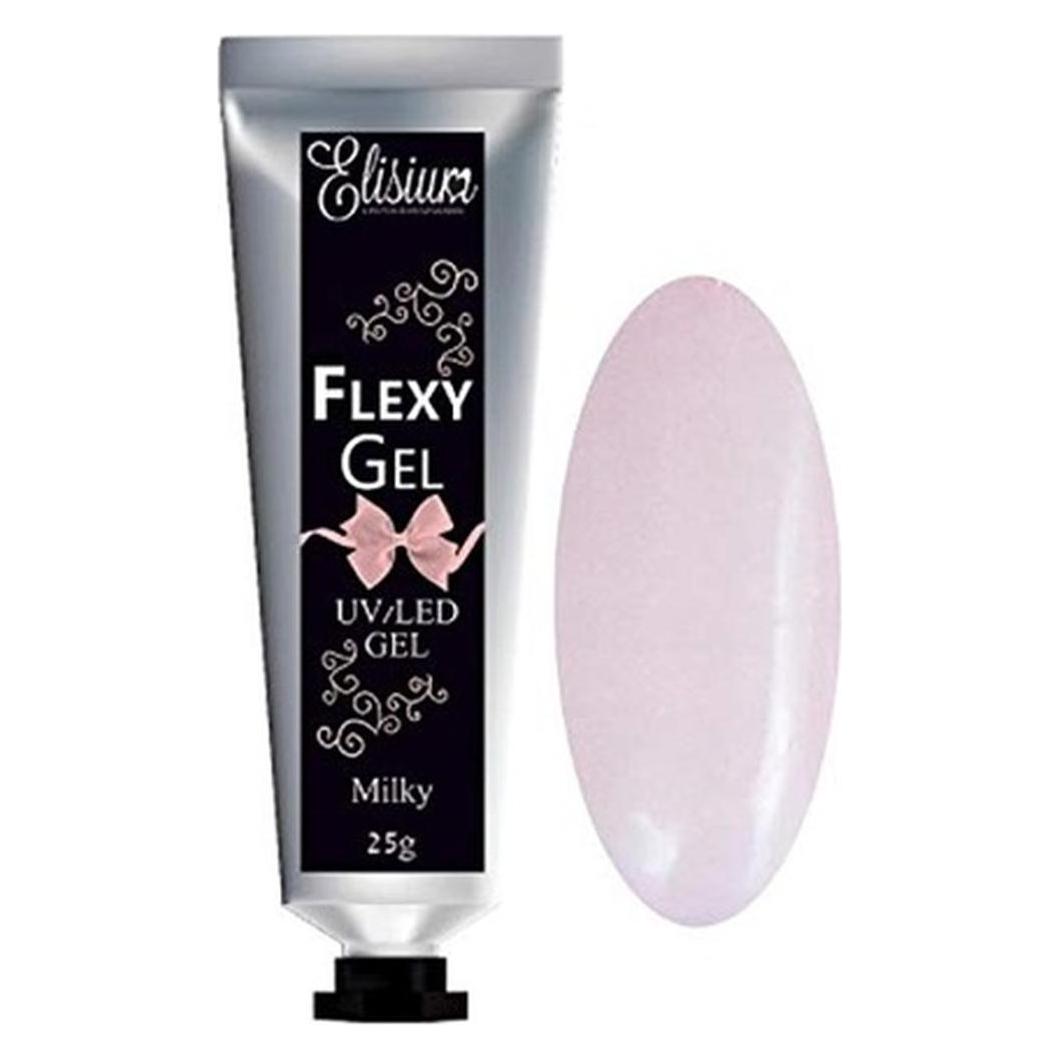 Elisium SET Zestaw Maxi FlexyGel Pro Bond + Miracle Base Gel + Top Coat Shiny + FlexyGel Milky (850 g) (OTHER)